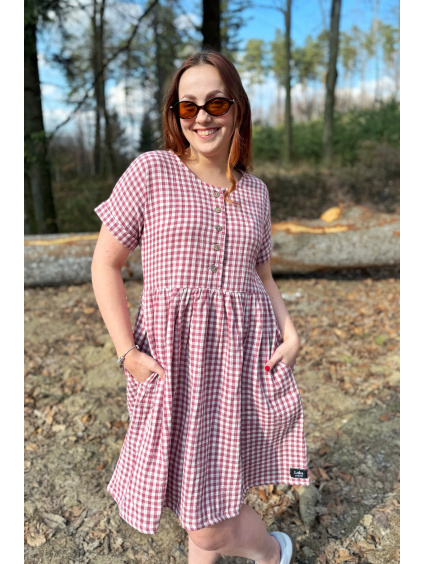 Mušelínové šaty Adele - krátké