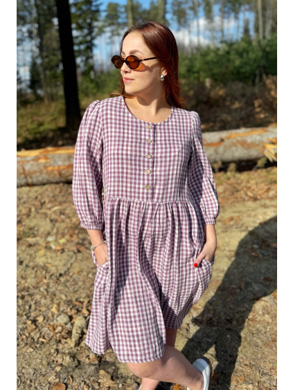 Mušelínové šaty Adele - krátké