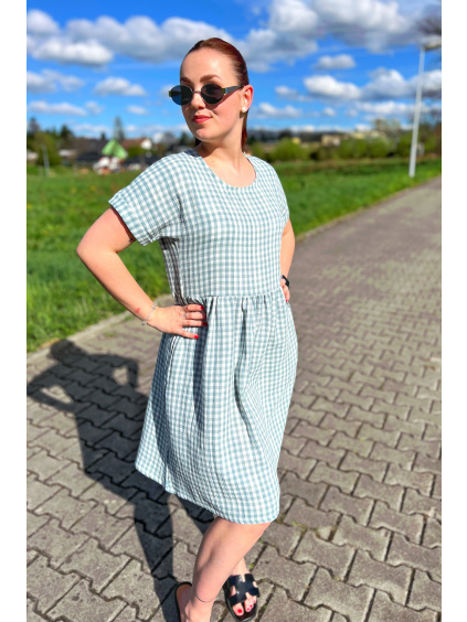 Mušelínové šaty Adele - krátké