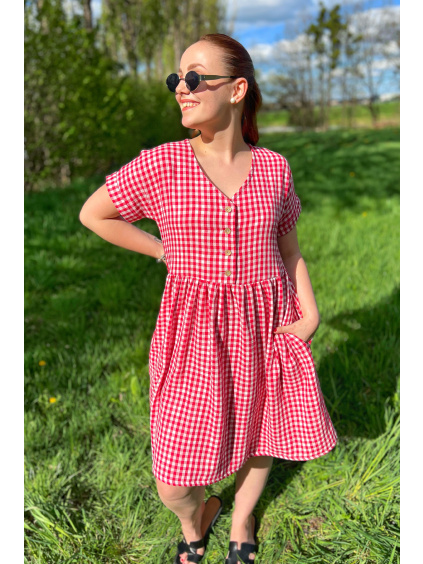 Mušelínové šaty Adele - krátké