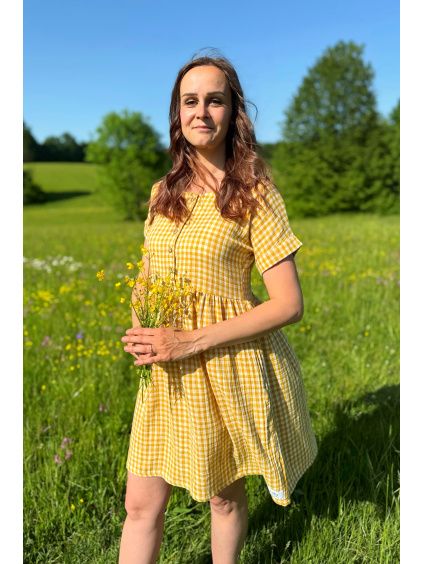 Mušelínové šaty Adele - krátké