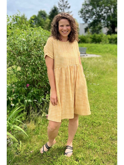 Mušelínové šaty Adele - krátké