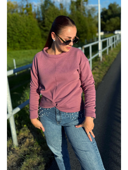 Teplejší mikina s proplétáním