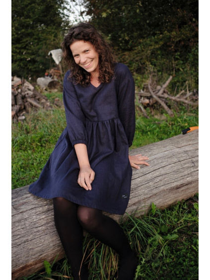 Lněné šaty Eleanor