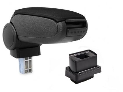 Loketní opěrka VW BORA - plastový adaptér (Materiál Textilní potah opěrky, Barva Černá barva)