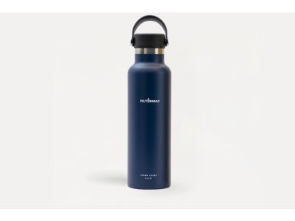 Nerezová termoláhev Sharky FILTERMAC, námořní modrá, objem 600 ml