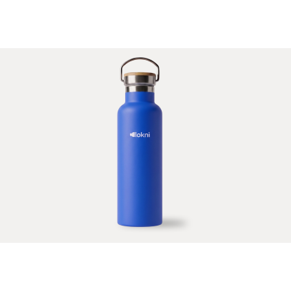 Nerezová termoláhev Sharky, modrá, objem 600 ml
