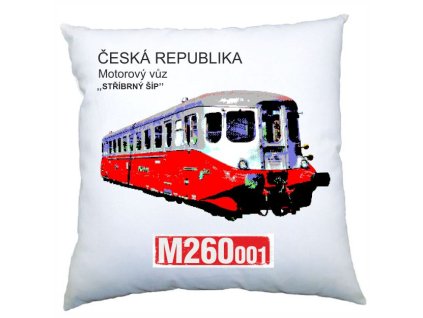 Stříbrný Šíp polštářek barevný