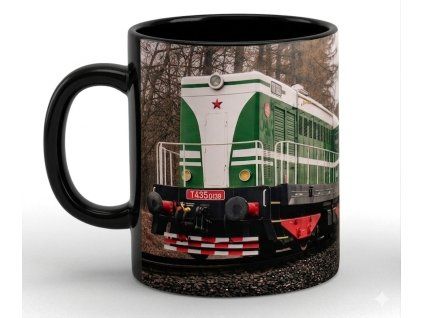 Hrnek cerna ucho leva