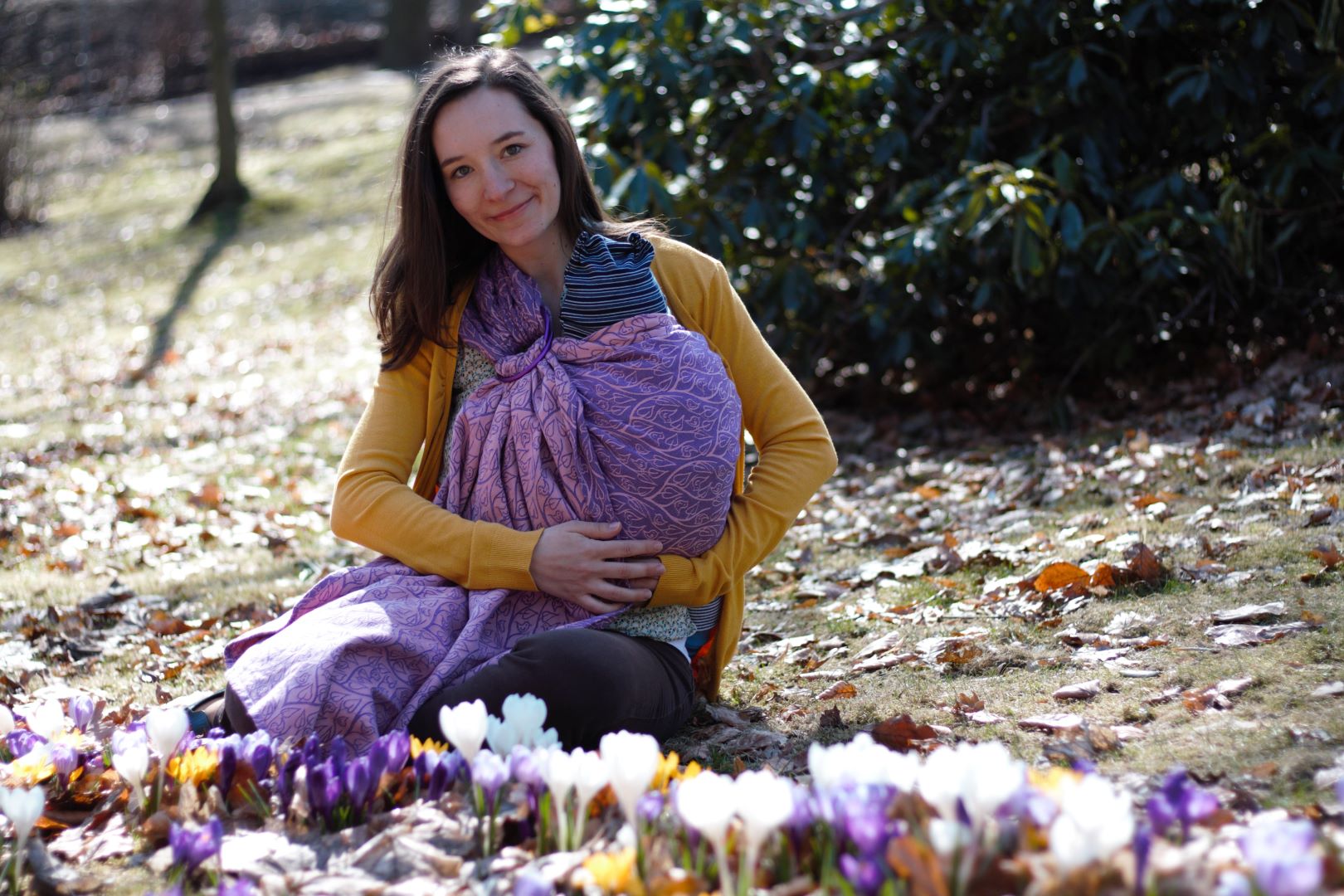 Bird Garden Passiflora - šátek na nošení dětí