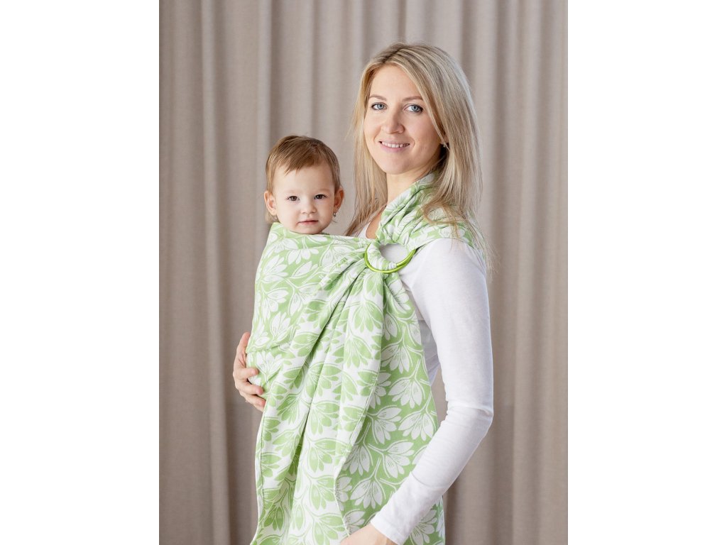 Ring Sling Rhododendrons Louka - šátek na nošení dětí - Loktu She