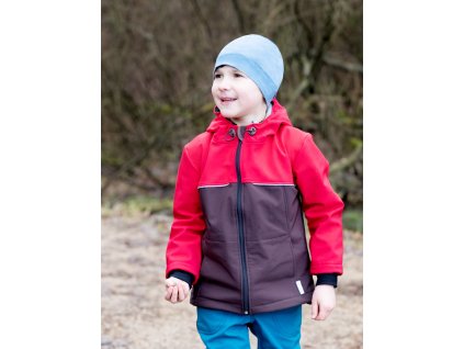Softshell jacket for children - red