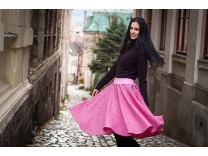 Women´s merino circle skirt - Soffa Marshmallow