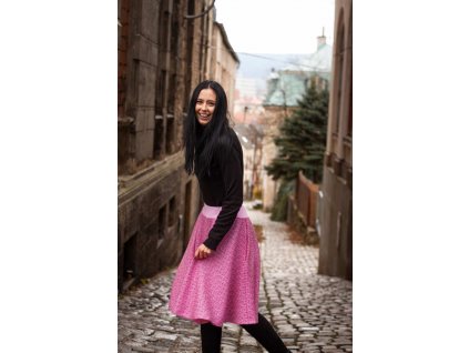Women´s merino circle skirt - Soffa Marshmallow