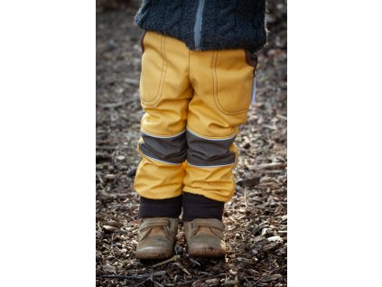 Baby softshell pants - yellow