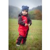 Baby growing softshell overall - red