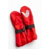 Baby softshell gloves - red