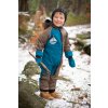 Baby growing softshell overall - petrol