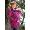 Women´s babywearing softshell coat - raspberry melé