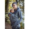 Women´s babywearing softshell coat - grey-blue melé