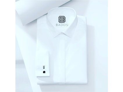 Košeľa na mieru SMART SMOKING s monogramom na manžetové gombíky