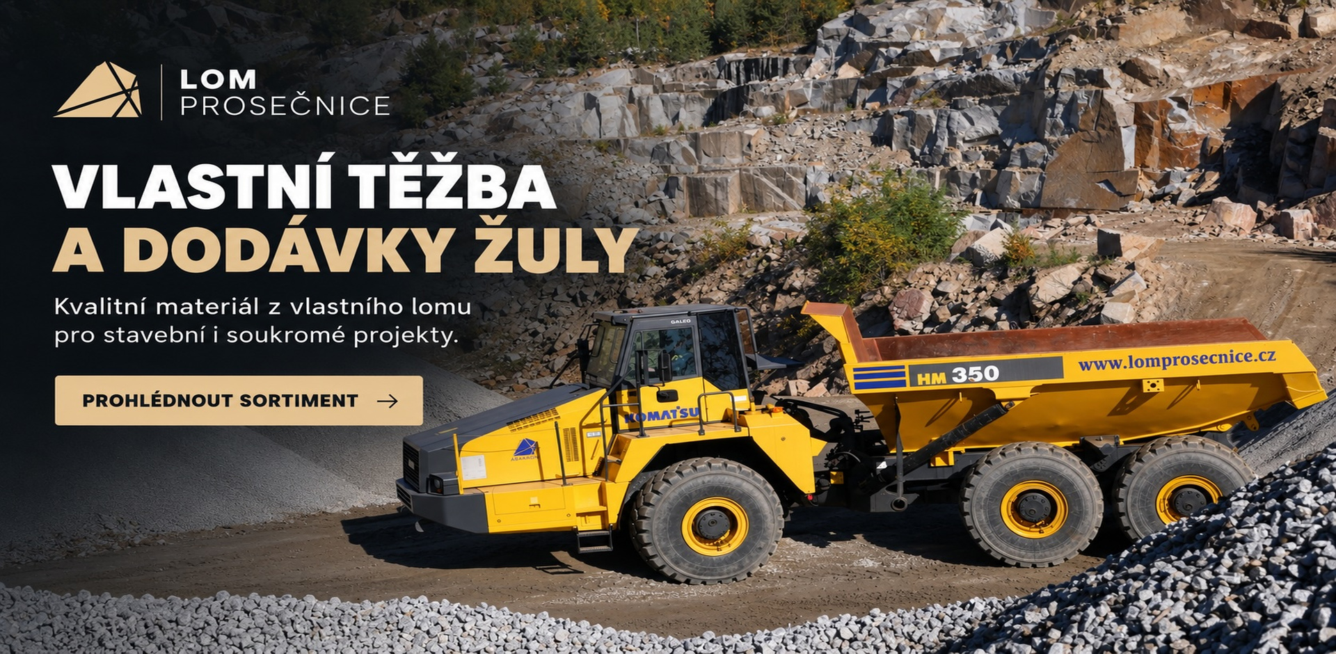 Vlastní těžba a dodávky žuly