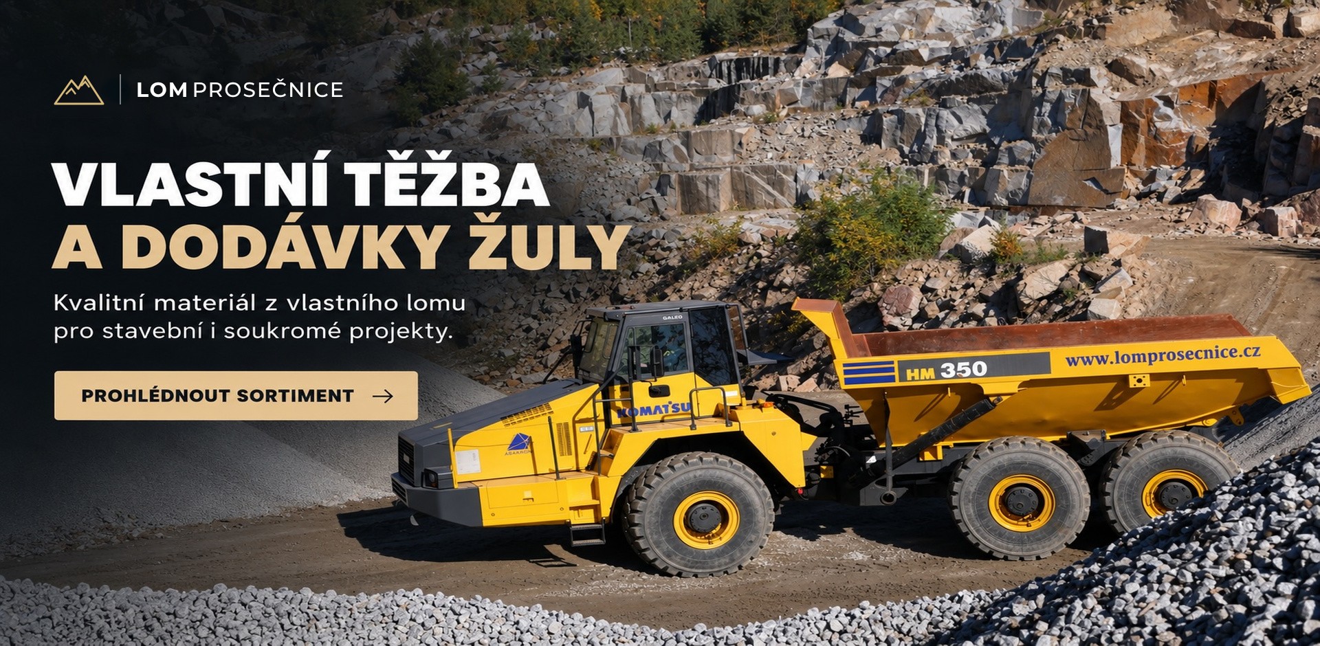 Vlastní těžba a dodávky žuly