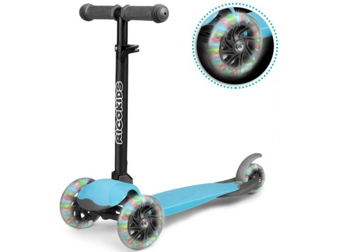 Dětská tříkolová koloběžka NAVI modrá