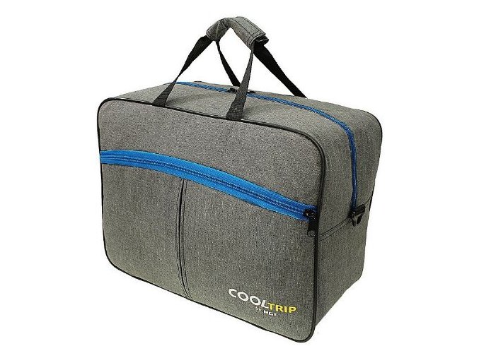 Cestovní taška CAST 40x30x20 příruční zavazadlo - Šedá-Modrá