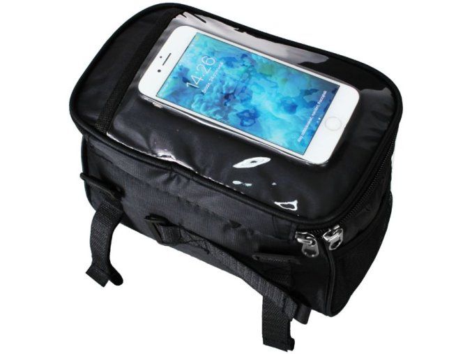 Cyklistická brašna pod řídítka – voděodolná, černá