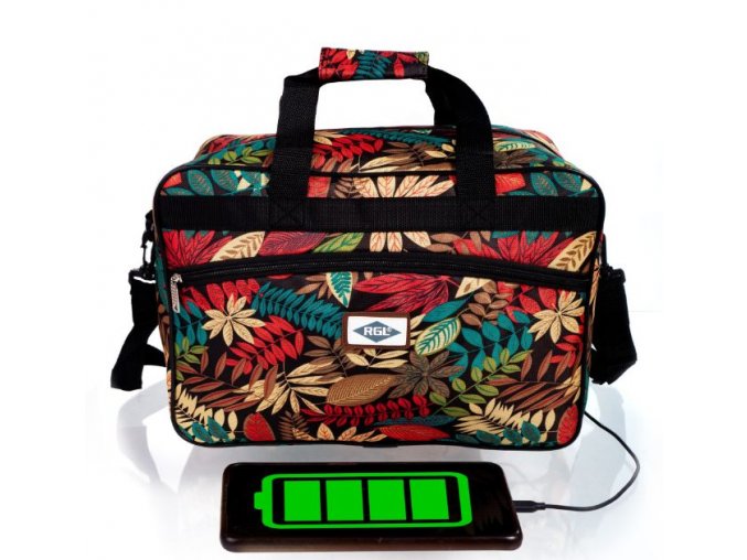 Cestovní taška SMART 40x25x20 příruční zavazadlo - FLOWERS