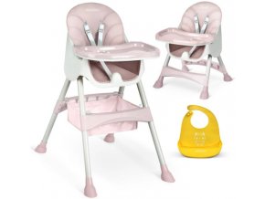Jídelní židlička BONI růžová