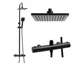 Sprchová souprava - Sprchový set BELLA s termostatickou baterií - černá