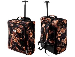 Cestovní kufr taška batoh 3v1 PRIMA 55x40x20 příruční zavazadlo - Leaves