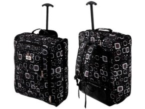 Cestovní kufr taška batoh 3v1 PRIMA 55x40x20 příruční zavazadlo - Matrix