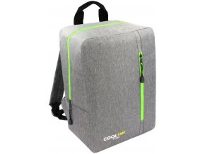 Cestovní batoh 40x30x20 příruční zavazadlo - Šedý-Zelený