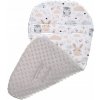 BABYMAM WKLAOboustranná vložka do kočárku, autosedačky 70x35 cm - Lesní zvířátkaDKA DWUSTRONNA DO WOZKA SPACEROWKI EAN 5902096796858