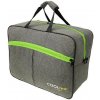 Cestovní taška 40x30x20 příruční zavazadlo - Šedá-Zelená, vzor 02