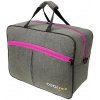 Cestovní taška 40x25x20 příruční zavazadlo - Šedá-Růžová