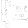 Sprchová souprava - Sprchový set BELLA s termostatickou baterií - černá