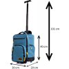 Cestovní taška kufr ADVENTURE PRO 40x30x20 příruční zavazadlo - Šedá