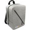 Cestovní batoh 40x25x20 příruční zavazadlo - Šedý-Černý, vzor 01