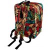 Cestovní batoh SMART 40x25x20 příruční zavazadlo - FLOWERS, vzor 01
