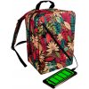 Cestovní batoh SMART 40x25x20 příruční zavazadlo - FLOWERS, vzor 01