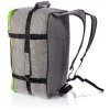 Cestovní batoh 40x30x20 příruční zavazadlo - Šedý-Růžový, vzor 02