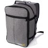 Cestovní batoh 40x30x20 příruční zavazadlo - Šedý-Černý, vzor 02
