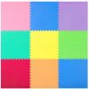 Pěnové puzzle koberec 9 ks 180x180 cm multicolor