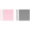 Pěnové puzzle koberec 9 ks 180x180 cm šedo-grafitovo-růžový