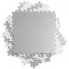 Pěnové puzzle koberec 9 ks 180x180x1 cm bílo-šedý