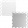 Pěnové puzzle koberec 9 ks 180x180x1 cm bílo-šedý